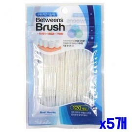 Oral health portable interdental brush refill type 120 pieces x5