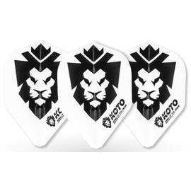 KOTO - L-Style Champagne EZ L1 KOTO V1 White, 3 Pieces, L1 Standard, Suitable For Nylon Shafts, Professional Dart Accessories, Dart Flights