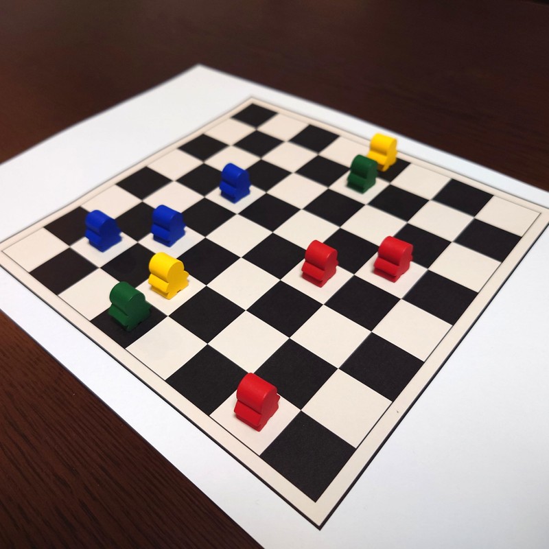 Wooden Humanoid Frame Set of 20, 14x16x10mm, Board Game Making,