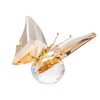Movdyka Crystal and Metal Golden Flying Butterfly Gifts for Women