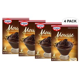 Dr.Oetker Mousse Dark Chocolate Truffle 3.1 Oz - 4 Pack
