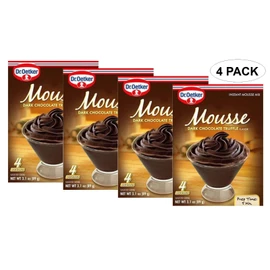 Dr.Oetker Mousse Dark Chocolate Truffle 3.1 Oz - 4 Pack