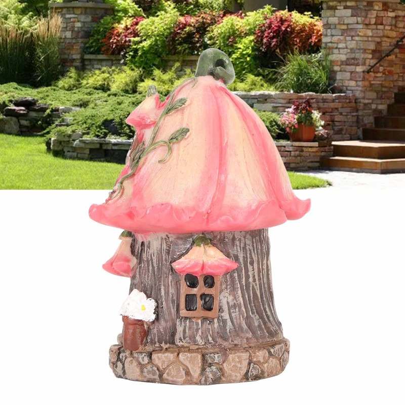 Gnome Fairy House Resin Dustproof Waterproof Garden Gnomes House Figurine