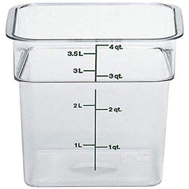 Cambro 4SFSCW135 CamSquare Polycarbonate Square Food Storage container