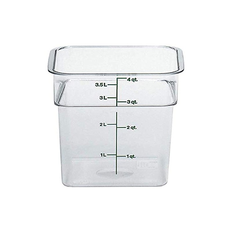 Cambro 4SFSCW135 CamSquare Polycarbonate Square Food Storage container