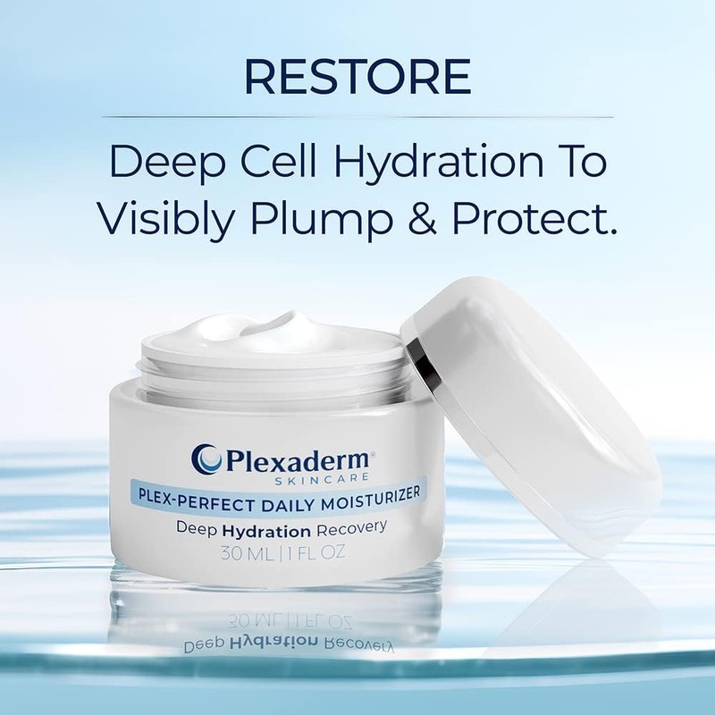 Plexaderm Daily Face Moisturizer - Hyaluronic Acid for Deep Hydration