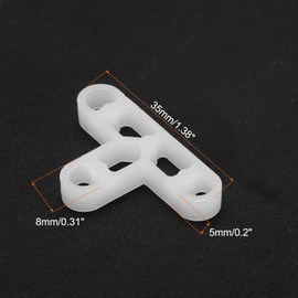 sourcing map 100pcs Tile Spacers 8mm Hard Plastic t Type Tiles Leveler Spacer Installation Ceramic Spacing Clips for Wall Floor