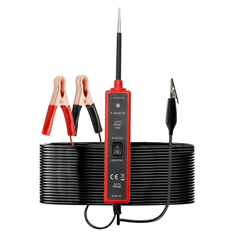 CADUFUELLY Power Circuit Probe Tester 6V-24V, Automotive Multi-Function Drive Test