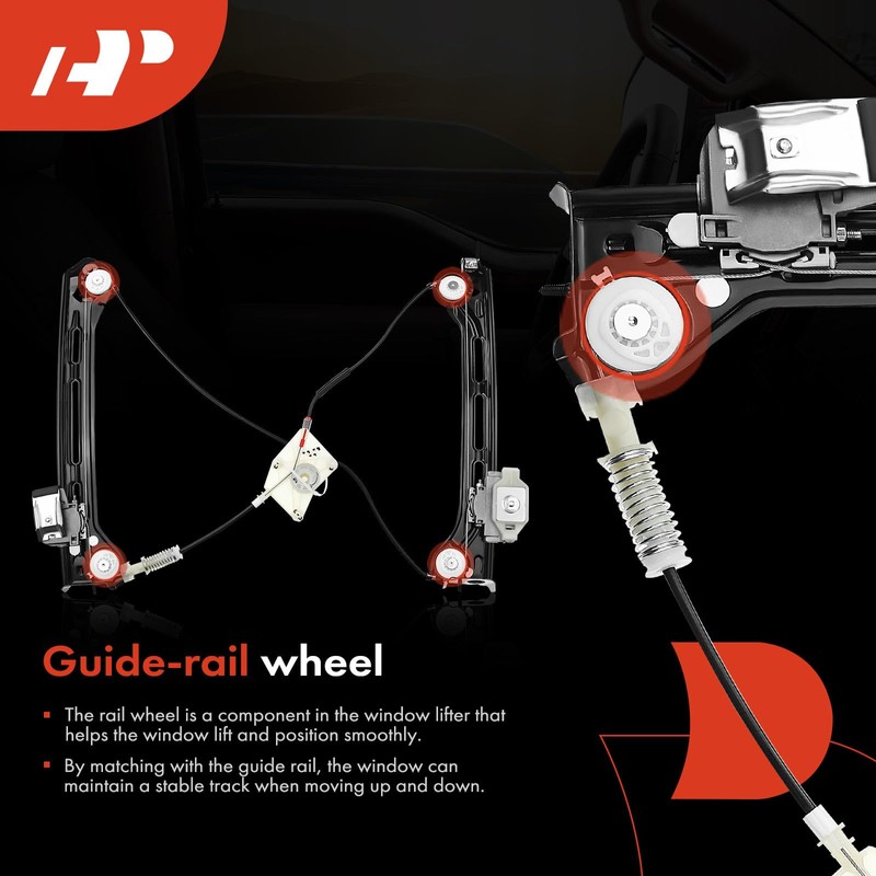 A-Premium Power Electric Window Regulator Without Motor Compatible with Volkswagen