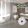 Poposa Heavy Duty Shower Curtain Liner Clear, Waterproof PEVA with