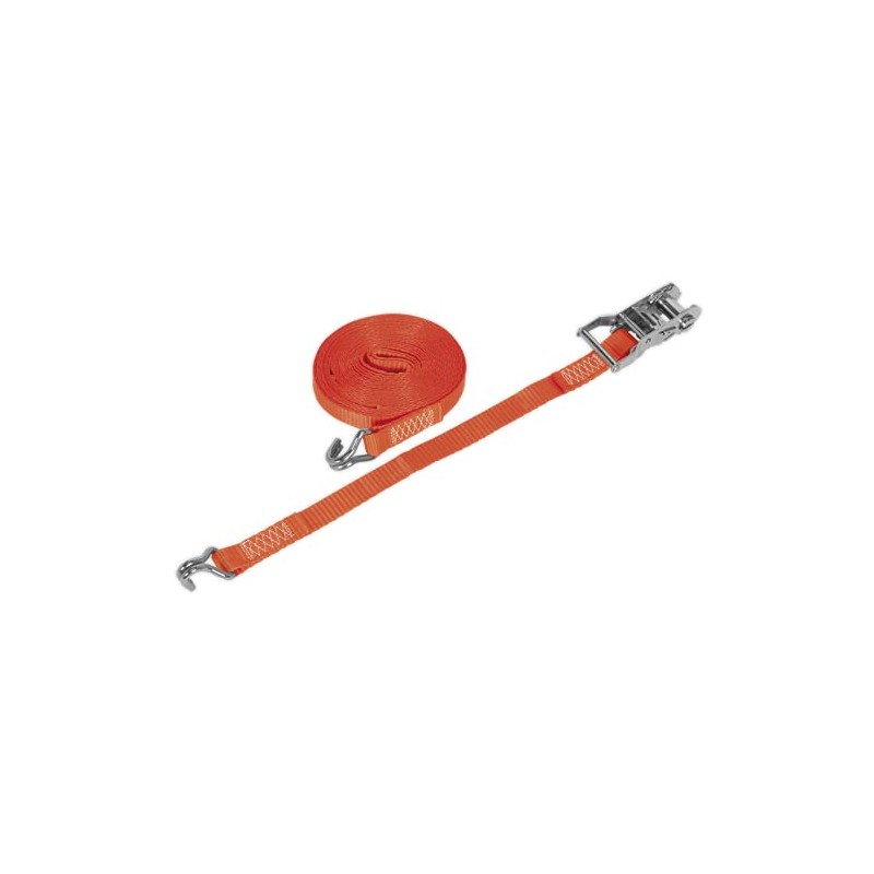 Sealey Td1510J Ratchet Tie Down 25Mm X 10Mtr Polyester Webbing