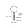 sourcing map 2Pcs Spring Plunger with Pull Ring M6x1 Thread