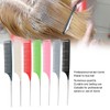 7pcs RatTail Hairdressing Styling Comb FineTooth Salon Dyeing Tinting Hair