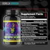 Gorilla Mode Shrooms - 4 setas dosificadas adecuadamente, 180 cápsulas,