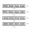 4Pcs Bed Sheet Organizer Bands Sheets Labels for Bedding ，Sheet