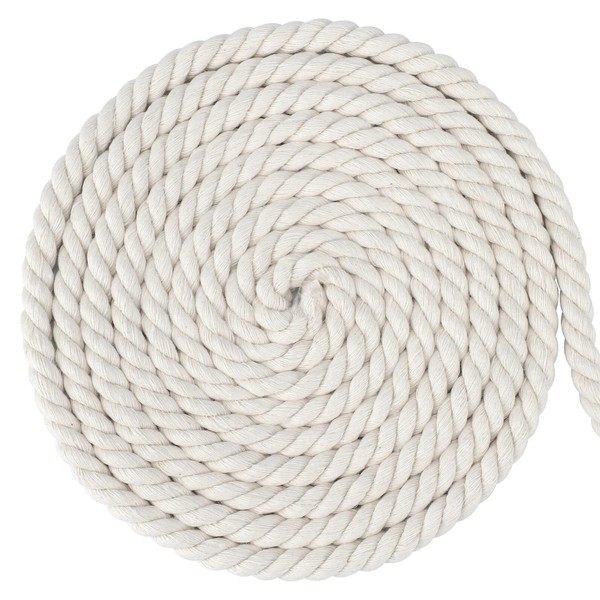 G2PLUS 10MM Beige Macrame Cord - 10M Thick Macrame Cotton