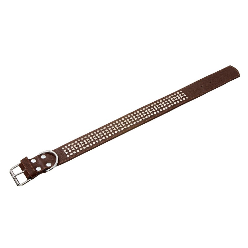 Karlie Vintage Dog Collar with Square Studs Width 50 mm
