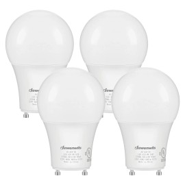 DEWENWILS 4 Pack GU24 LED Light Bulb, Dimmable 2 Prong Light Bulbs,Warm White