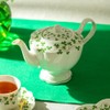 Grace Teaware Shamrock Fine Porcelain Teapot 32oz Capacity Multicolor
