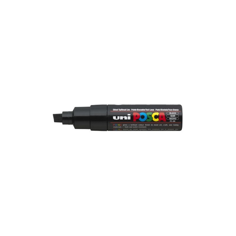 uni-ball Posca PC-8K Broad Chisel Tip Marker - Black, Pack