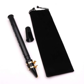 Milisten 8-Hole Saxophone Mini Pocket Saxophone Portable Simple Mini Saxophone for Beginner with Carrying Bag (Black)