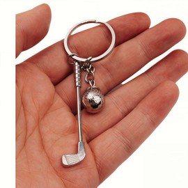 xuanhang 2 Pack Set Golf Keychain for Women Men Golfers,Golf Ball Pendant Charms Set Keychains Accessories Gifts For Car Key Ring,Backpacks,Hand Bag