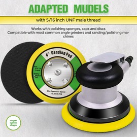 MOGRQAP 4 Inch Grinder Support Plate 100 mm M8 Polishing Pad Polishing Waxing Buffing Electric Grinder Grinding Tool (4 inches/100 mm Yellow)