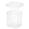 PATIKIL Acrylic Box with Lid 3.15" x 3.15" x 4.33",