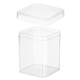 PATIKIL Acrylic Box with Lid 3.15" x 3.15" x 4.33", Clear Acrylic Display Boxes Plastic Square Cube Containers Storage Organizer for Candy Tiny Jewelry Artwork Display