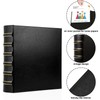 LETVPVOW Vintage Hardback 3 Ring Binder 2 Inch, Professional Leather