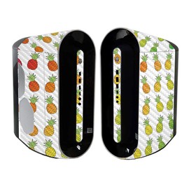 MightySkins Carbon Fiber Skin Compatible with Alienware Aurora R11 Gaming Desktop - Rainbow Pineapples | Protective, Durable Textured Carbon Fiber Finish | Easy to Apply | Made in The USA