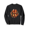 Autumn Bow Wreath Coquette, Fall Girly Coquette Design Sweatshirt