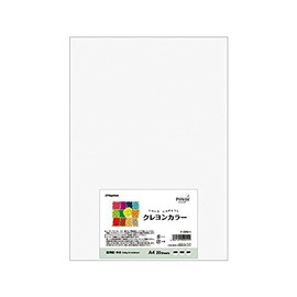 Nagatoya Shoten Crayon Color A4 Yuki (White) 20 Sheets Na-CR011