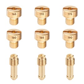 Main Jet/Pilot Jet Set of 9 Jetsetmoto Main Jet Mikuni Round (8X9) #165#170#175#180#185#190 TM/TMR/MJN24/TDMR/VM22 Pilot Jet (14X5-B) #48#50#52 SR400(CV Cab)| SR500 (CV Cab) YP125 Majesty/A/C/D (5CA)