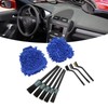 10pcs Car Detailing Brush Kit Wash Mitt Wire Brushes Flexible