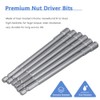 Mesee 6 Pieces 150mm Extra Long Magnetic Nut Driver Set,