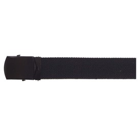 Basic cotton canvas belt SAVANNAH - Black