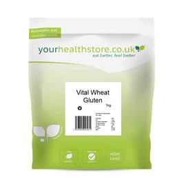 yourhealthstore yourhealthstore? Premium Vital Wheat Gluten Flour 1kg, 87.5% Protein, Keto, Seitan, Vegan, Non GMO (Recyclable pouch)