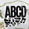 6 Inch Large Letters Stickers, 76 Pieces Self Adhesive Alphabet
