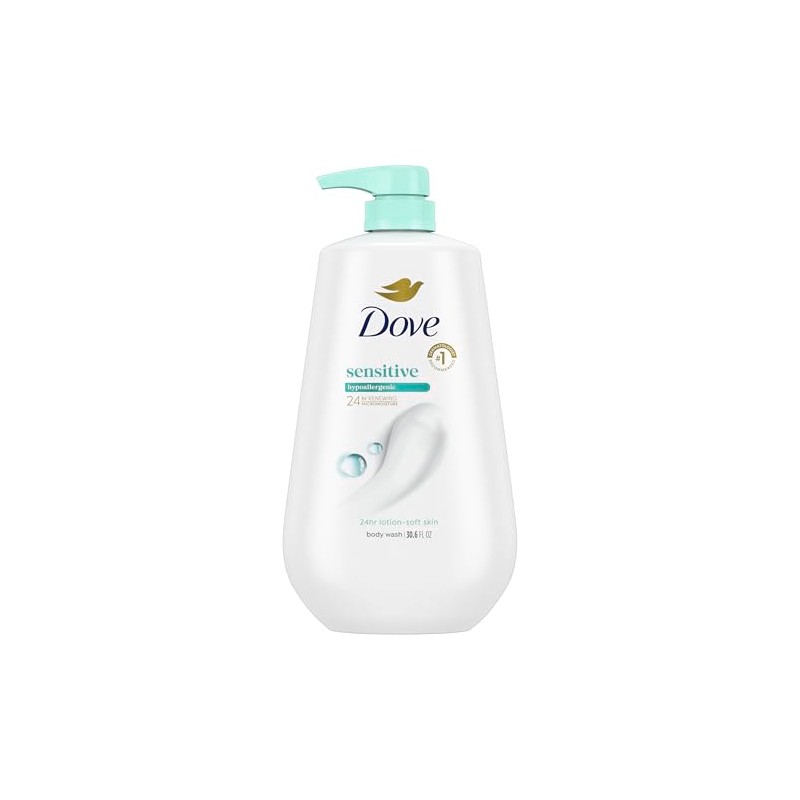 Dove Body Wash, Sensitive Skin Pump 30.6 Ounce