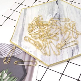 30PCS 5cm/2Inch Brooches Heavy Duty Safety Pins for Blankets, Sweaters, Shawls, Kilts, Crafts (Gold, One Set)
