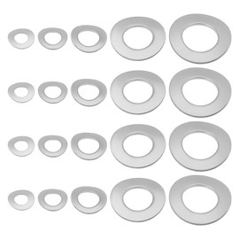 YINETTECH 250pcs Corrugated Washers Spring 304 Stainless Steel Wave Washer DIN 137 B Spring Washer M5 M6 M8 M10 M12 Metal Spring Washer