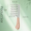 Wide Tooth Comb for Curly, Detangling Hair Brush with Double-layer