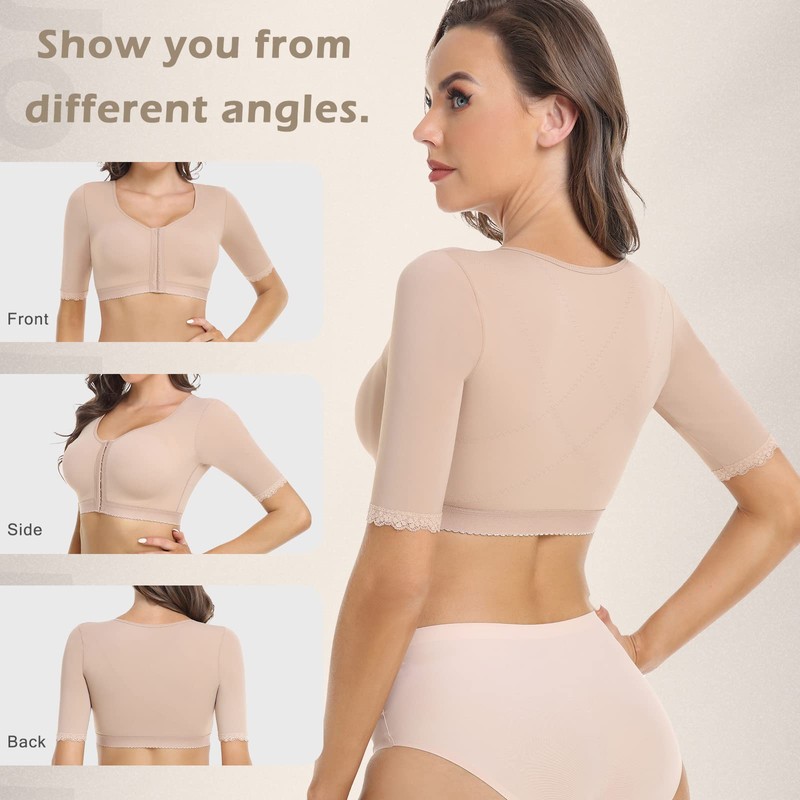 JOYSHAPER Upper Arm Shapers for Women Compression Sleeves Shapewear Crop