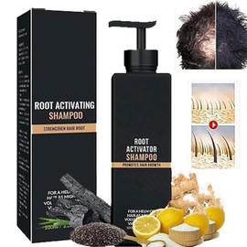 Champú activador de raíces, champú para la pérdida de cabello, champú engrosador de cabello, champú activador de raíces unisex, champús naturales para el crecimiento del cabello para hombres y mujeres