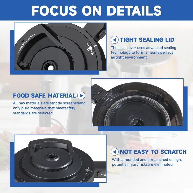 500 Series Outer Bowl Lid and Paddle for Deluxe Ice