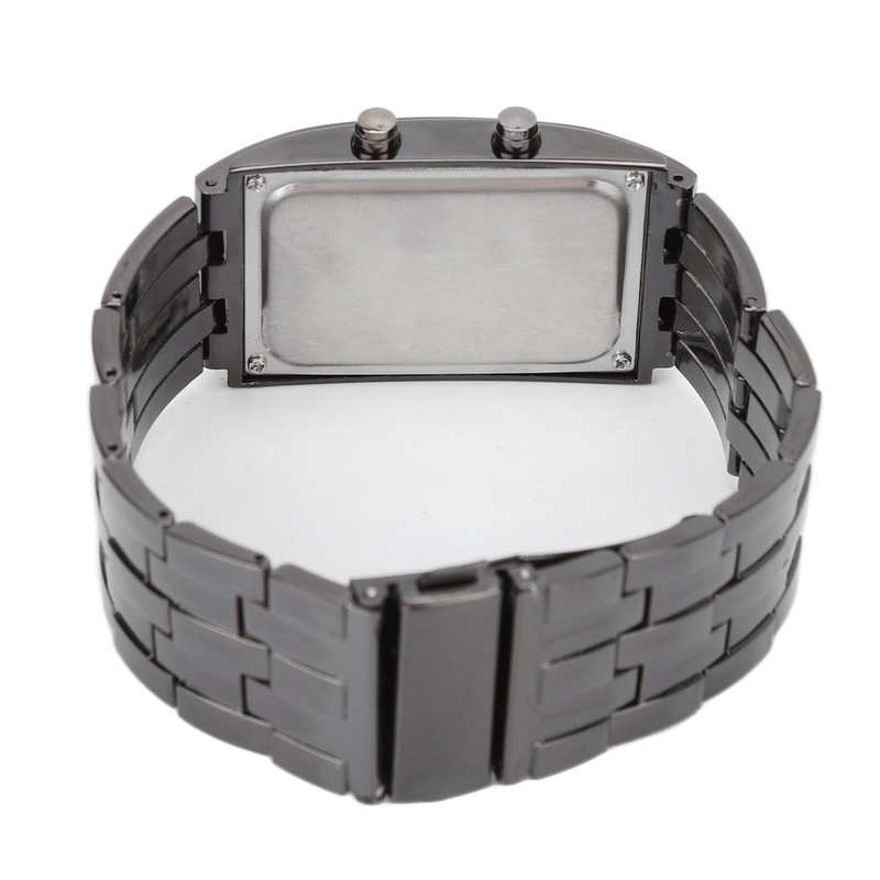 LED Watch Unique Binary Time Mode Display Convex Arc Structure
