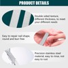 2pcs Double-Sided Stainless Steel Nail File, Washable Metal Nail File
