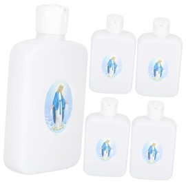 CAXUSD 6 Pack Holy Water Bottle Set Catholic Decorative Water Jug for Easter Baptism Elegant Portable Containers