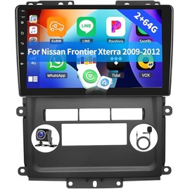 2+64G Android 15 Car Stereo for Nissan Frontier Xterra 2009-2012 with Wireless Carplay Android Auto,9" Touchscreen Car Radio with WiFi GPS Mirror Link Bluetooth EQ FM RDS SWC